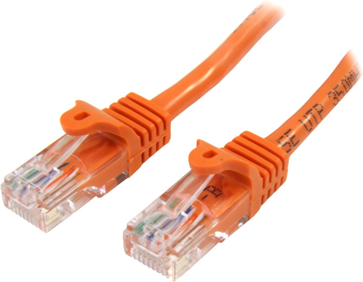 Startech 45PAT1MOR - Netwerkkabel - RJ45 - 1 m - Oranje
