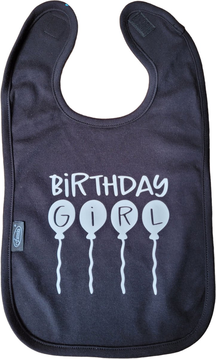 Goedkoopste Birthday girl - slab - verjaardag - geschenk - baby - peuter- knoeien