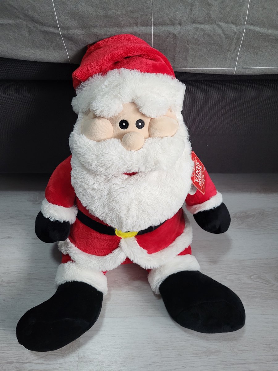 Sitting Santa  OM+ - Plushe - Kerstman - Decoratie