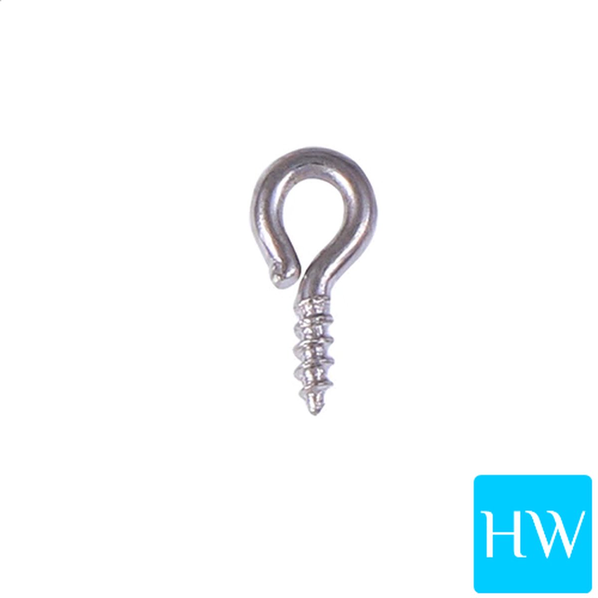 Schroefoog 4.0 x 8.0 mm (micro klein formaat) - zilver kleurig (200 stuks)