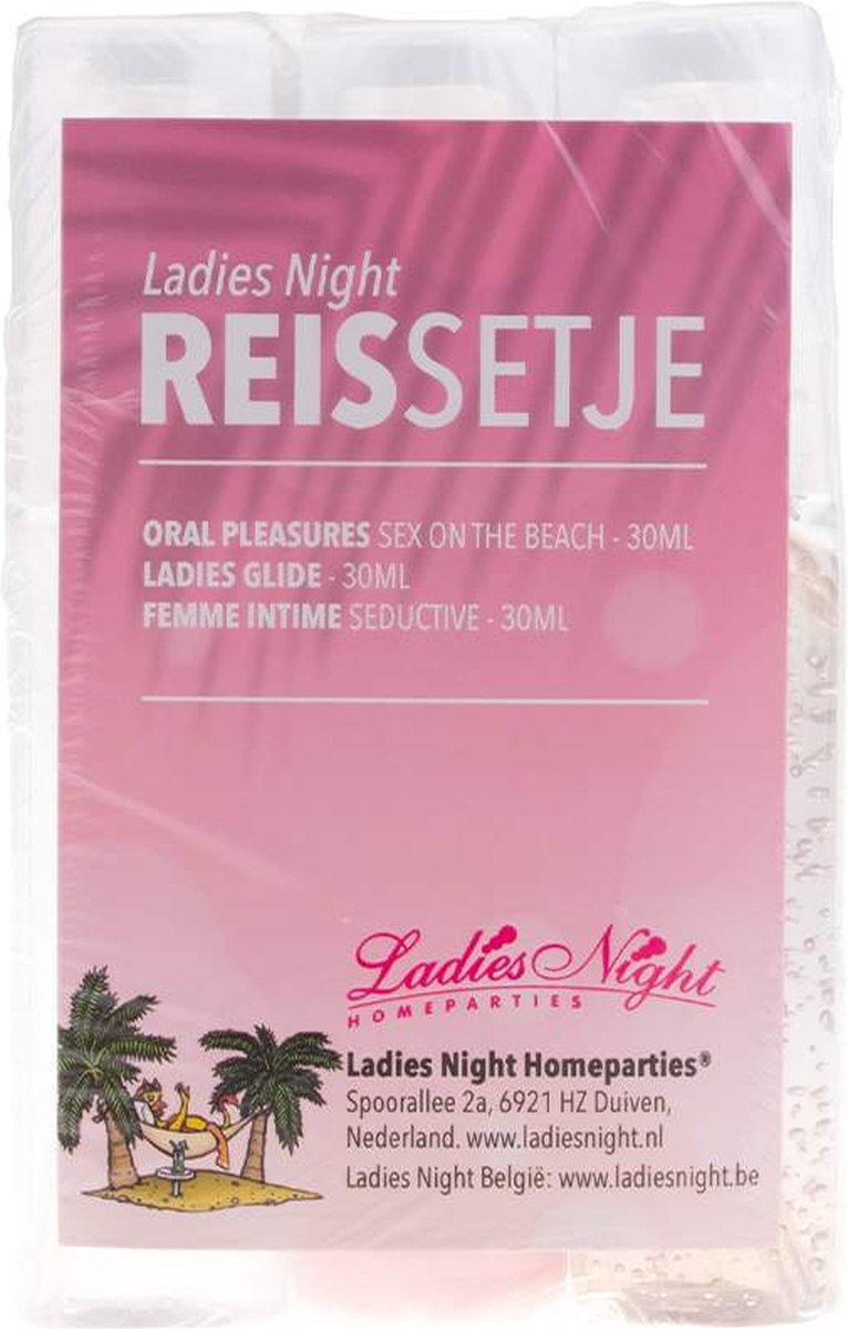 Ladies Night Reissetje 3 delig inclusief Ladies Glide - de Musthave voor op  reis! | bol.com