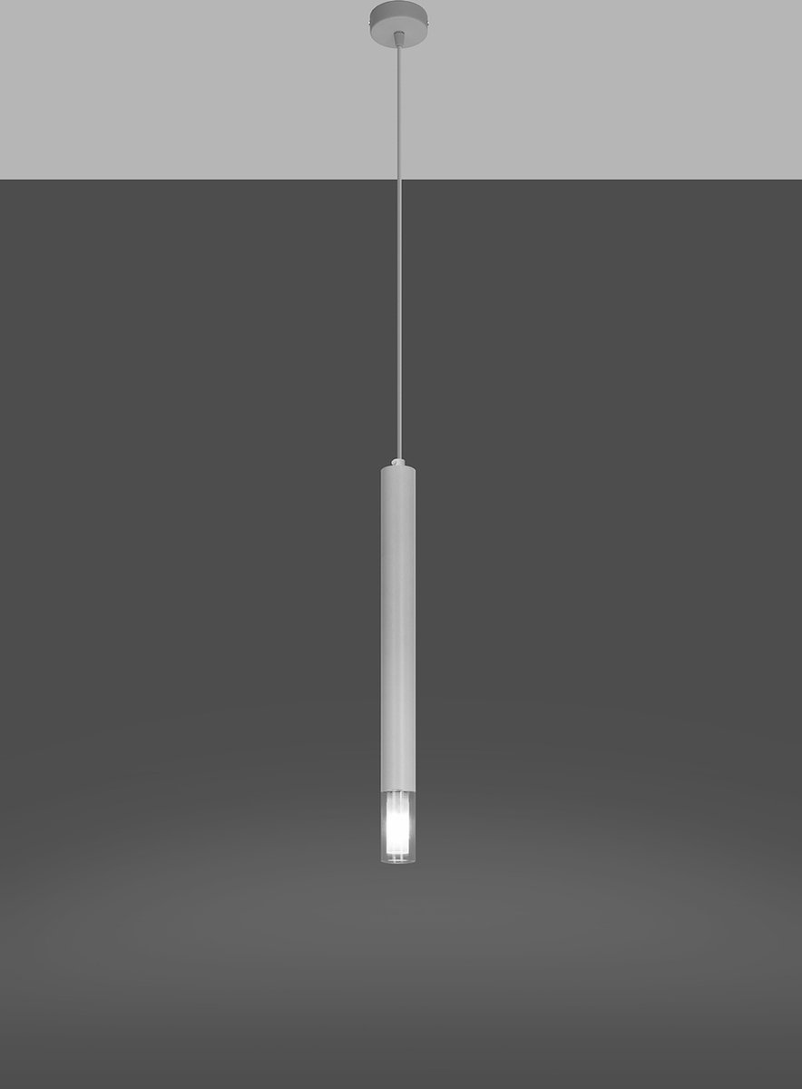 Light Your Home Datai Hanglamp - Ø 8 Cm - Metaal - 1xG9 - Woonkamer - Eetkamer - Wit