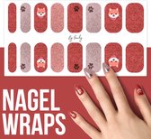 By Emily - Nagel wrap - Shib Shib | 16 stickers | Nail wrap | Nail art | Trendy | Design | Nagellakvrij | Eenvoudig | Nagel wrap | Nagel stickers | Folie | Zelfklevend | Sjablonen