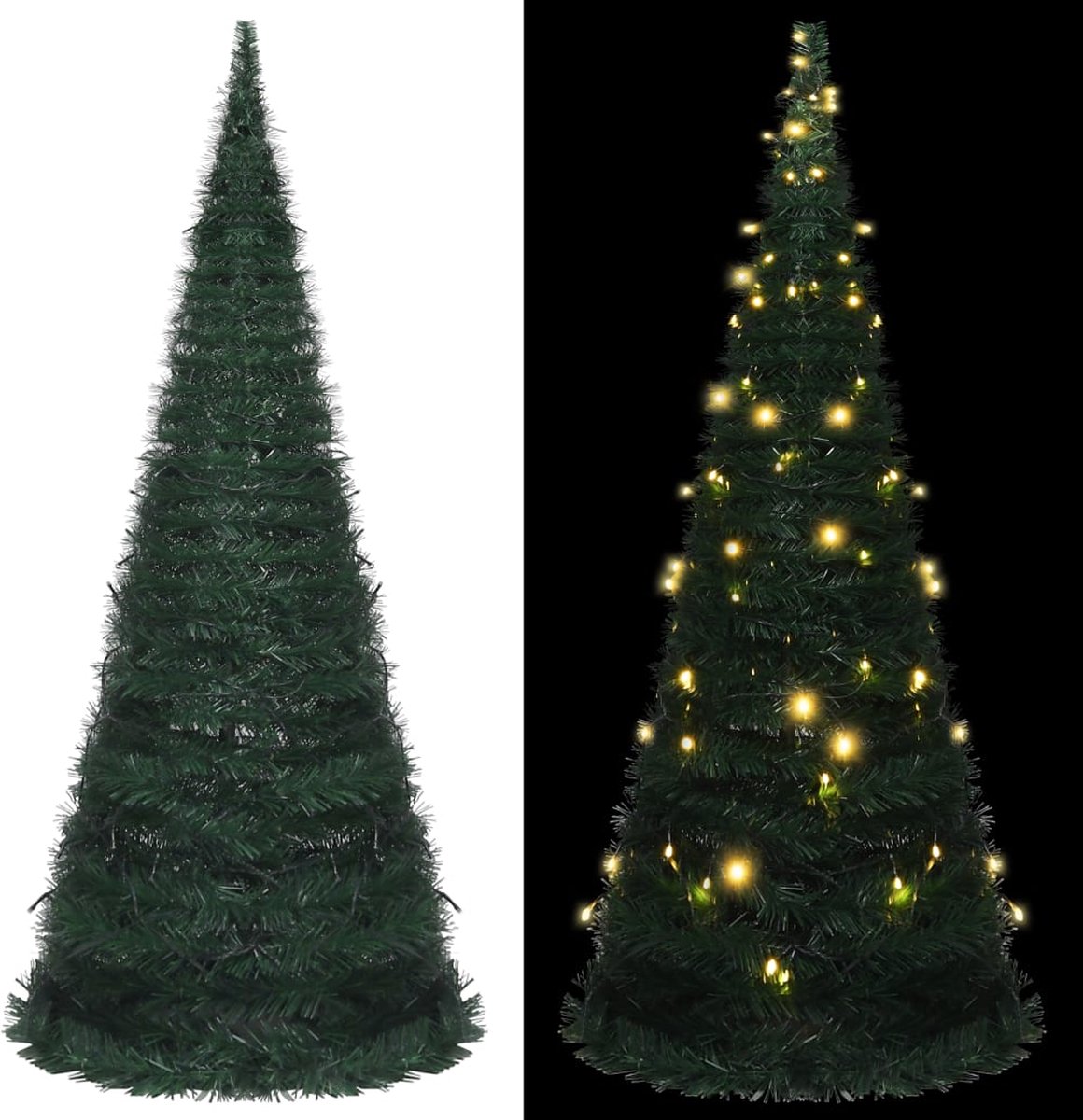 Prolenta Premium - Kunstkerstboom met LED pop-up 210 cm groen
