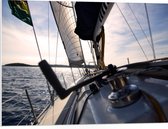 WallClassics - PVC Schuimplaat - Snelle Boot op Oceaan - 80x60 cm Foto op PVC Schuimplaat (Met Ophangsysteem)