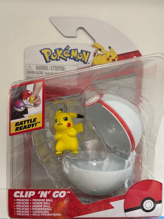 Pokemon Clip 'N' Go Pikachu + Premier ball