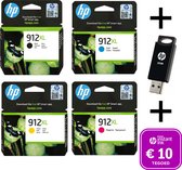Bol.com HP 912 XL Multi Bundel - Met Gratis 32 GB USB Stick & Instant Ink tegoed aanbieding