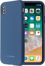So Seven Smoothie SiliconeCase - Apple iPhone X/XS (5.8") - Blauw