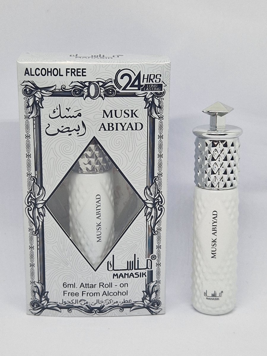 Musk Abiyad - 6ml roll on - Manasik - Alcohol Free