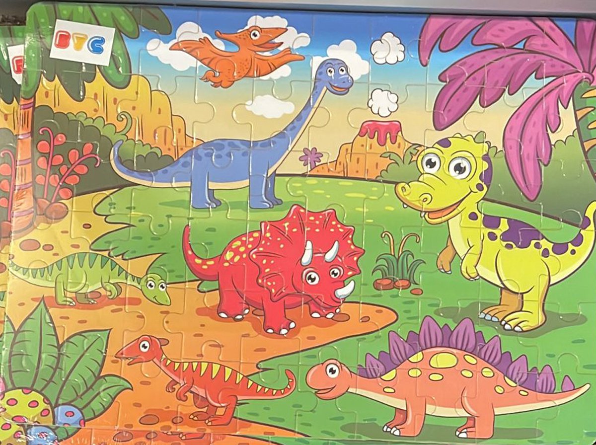 Kulveanju Kinderpuzzel vanaf 4, 5, 6 jaar, 128 delen gletsjerwereld vloerpuzzel, grote kinderpuzzel, speelgoed, cirkelvormig, puzzel voor jongens en meisjes, cadeau van 3-7 jaar, 42 x 42 cm