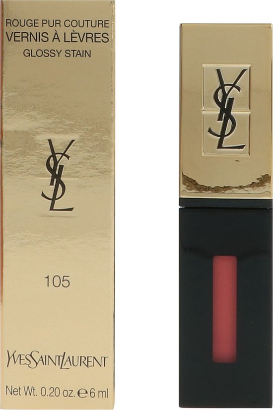 Yves Saint Laurent - Rouge Pur Couture Vernis A Levres Glossy Stain, #15 Corail Esquisse - Yves Saint Laurent