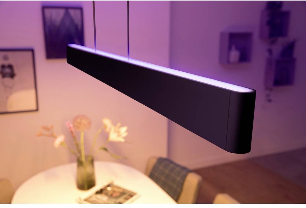Philips Hue Ensis Hanglamp - White and Color Ambiance - Zwart - 2 x 39W -  Bluetooth | bol.com