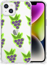 Case Geschikt voor iPhone 14 GSM Hoesje met doorzichtige rand Druiven