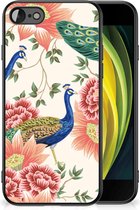Dierenprint Telefoonhoesje geschikt voor iPhone SE 2022 | SE 2020 | 7/8 Pink Peacock