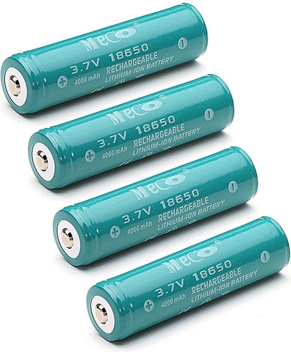 Vier stuks beschermd oplaadbare batterij