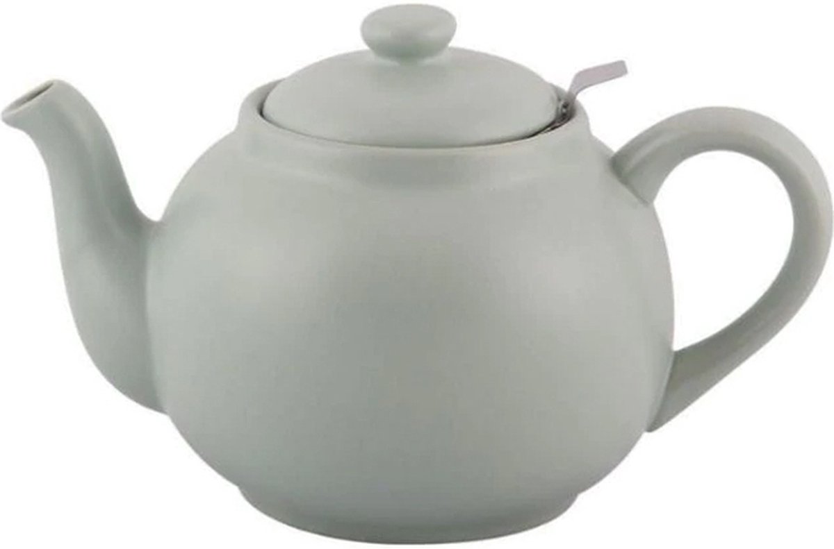 Plint Theepot - Retro – 0,9 Liter inhoud – Inclusief Theezeef – Mint