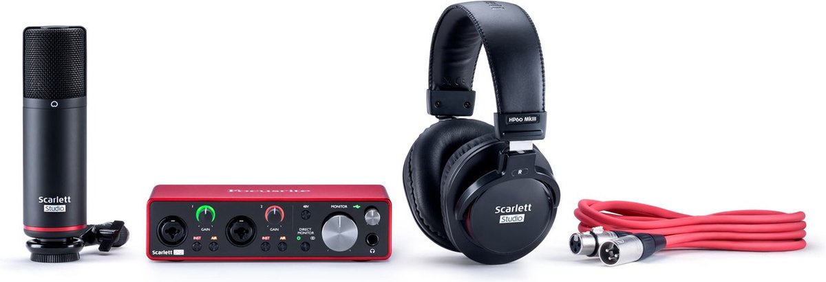 Scarlett 2i2 Studio Pack(gen3)　Focusrite Focusrite Scarlett 2i2 3rd Gen Studio Bundle