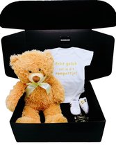Kraamcadeau Teddybeer - romper - babysneaker - kan ook rechtstreeks worden verstuurd