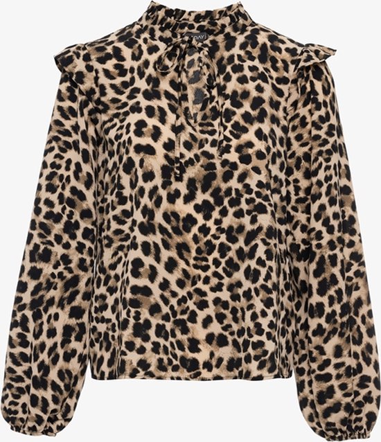 TwoDay dames blouse met luipaardprint - Bruin - Maat S | bol.com