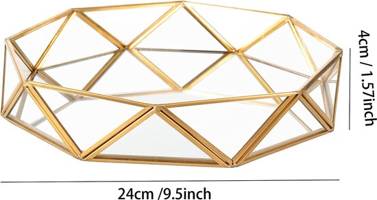 2 plateaux doré lux