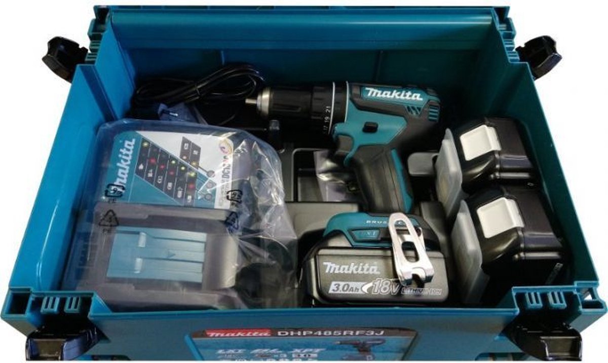 Makita DHP485RF3J Accu klop-/schroefboormachine 18V 3x 3.0Ah in Mbox – foto 3