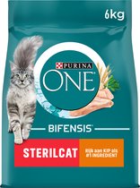 Purina One Sterilcat Adult - Poulet/blé - Nourriture pour chats - 6 kg