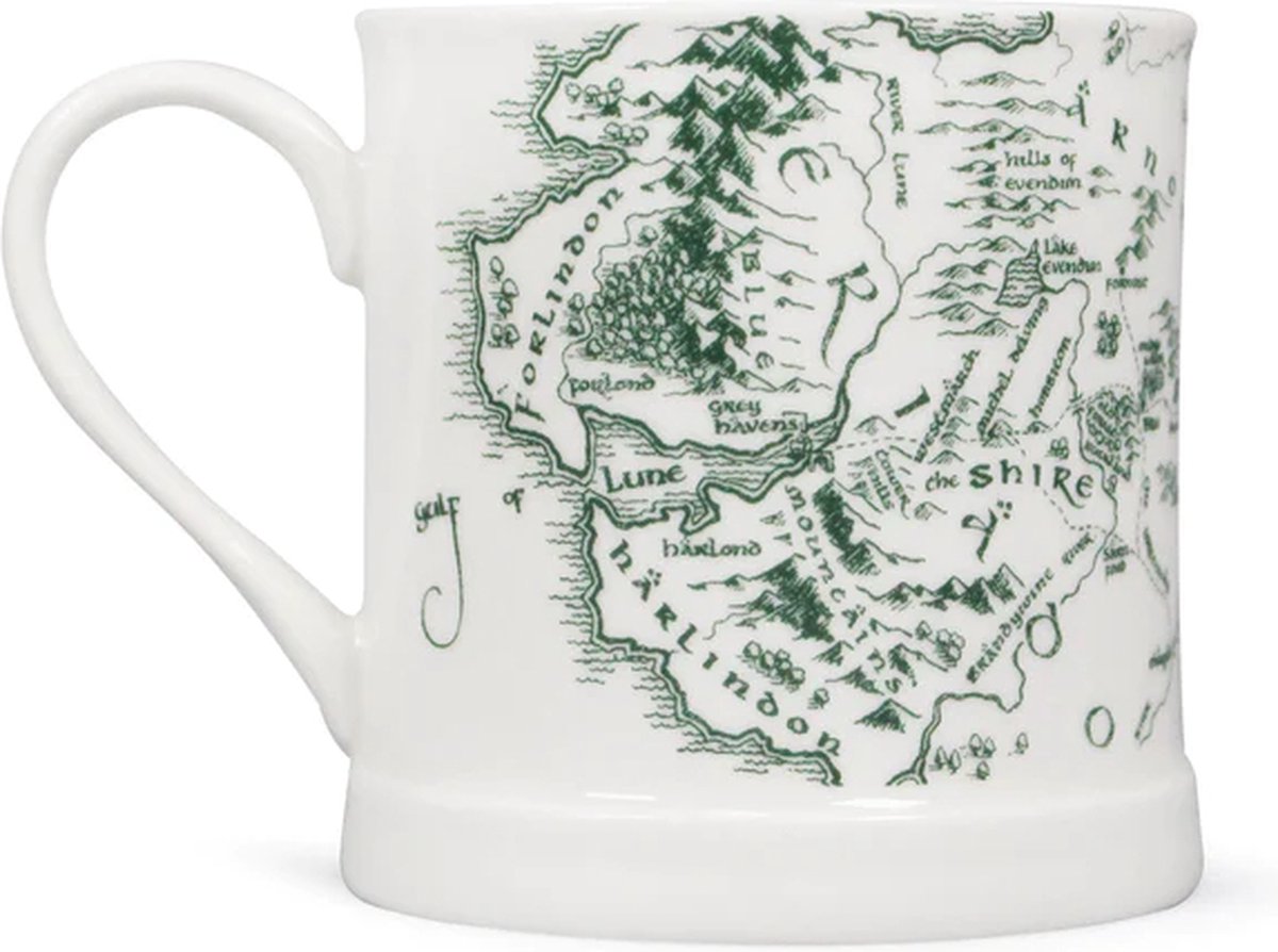 Lord of the Rings - Midden-Aarde kaart Vintage Mok | bol