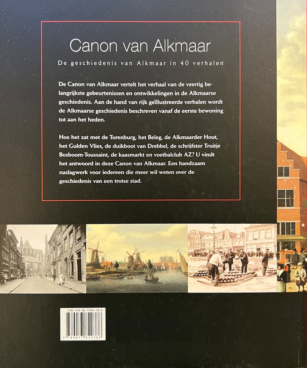 Canon van Alkmaar - back cover