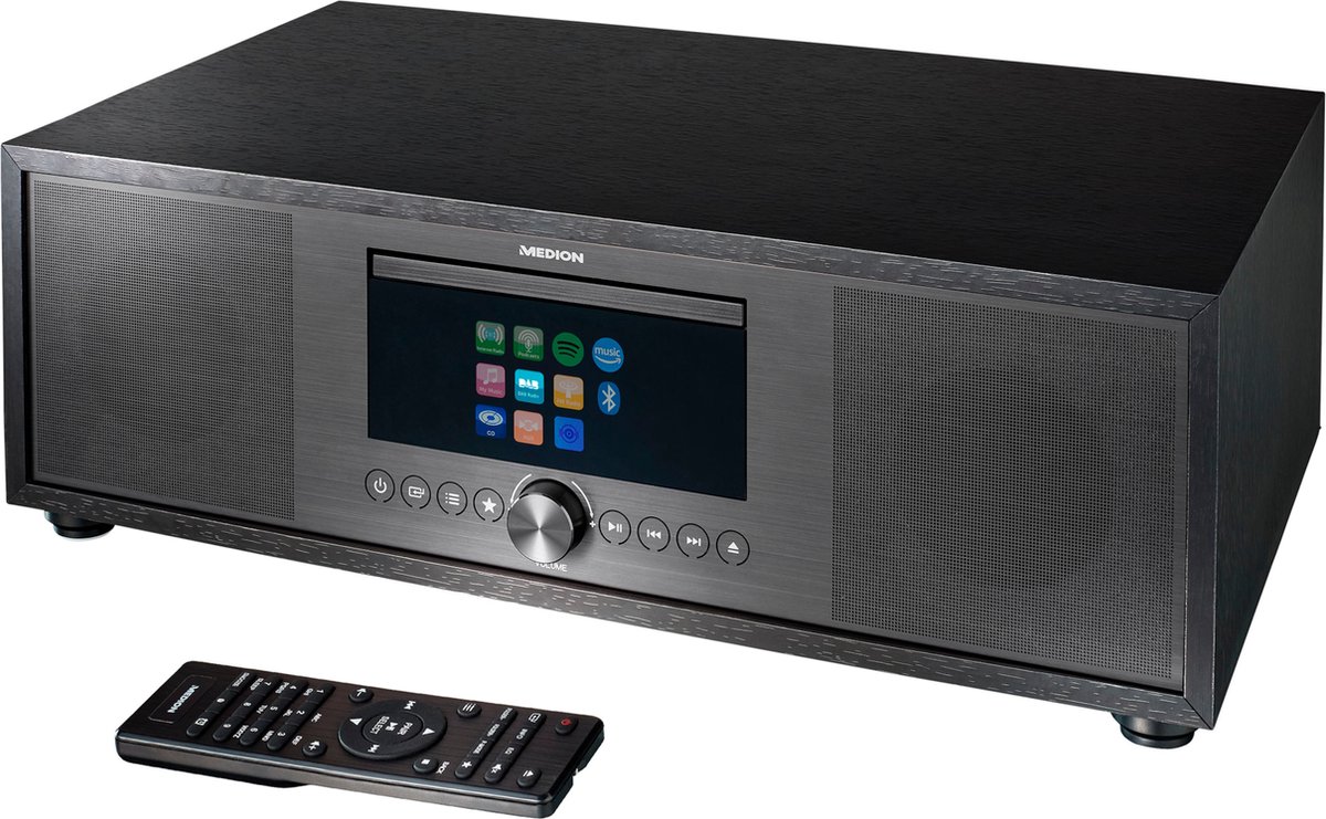 Medion P66400 - All-in-One Audio Systeem - DAB+ - Wifi - FM - CD/MP3-Player - Bluetooth - LCD-Display - Zwart