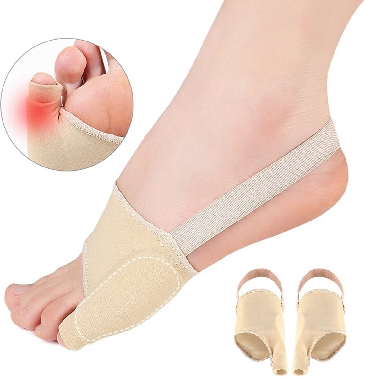 Goedkoopste WiseGoods Luxe Brace Kleine Teen - Teenspreider - Teenbeschermer - Tenenpreider - Teencorrector Gezondheid - Accessoires Voet - L