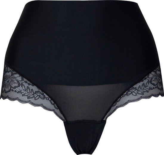 MAGIC Bodyfashion Tummy Shaper Lace Dames Corrigerend ondergoed - Zwart - Maat XL