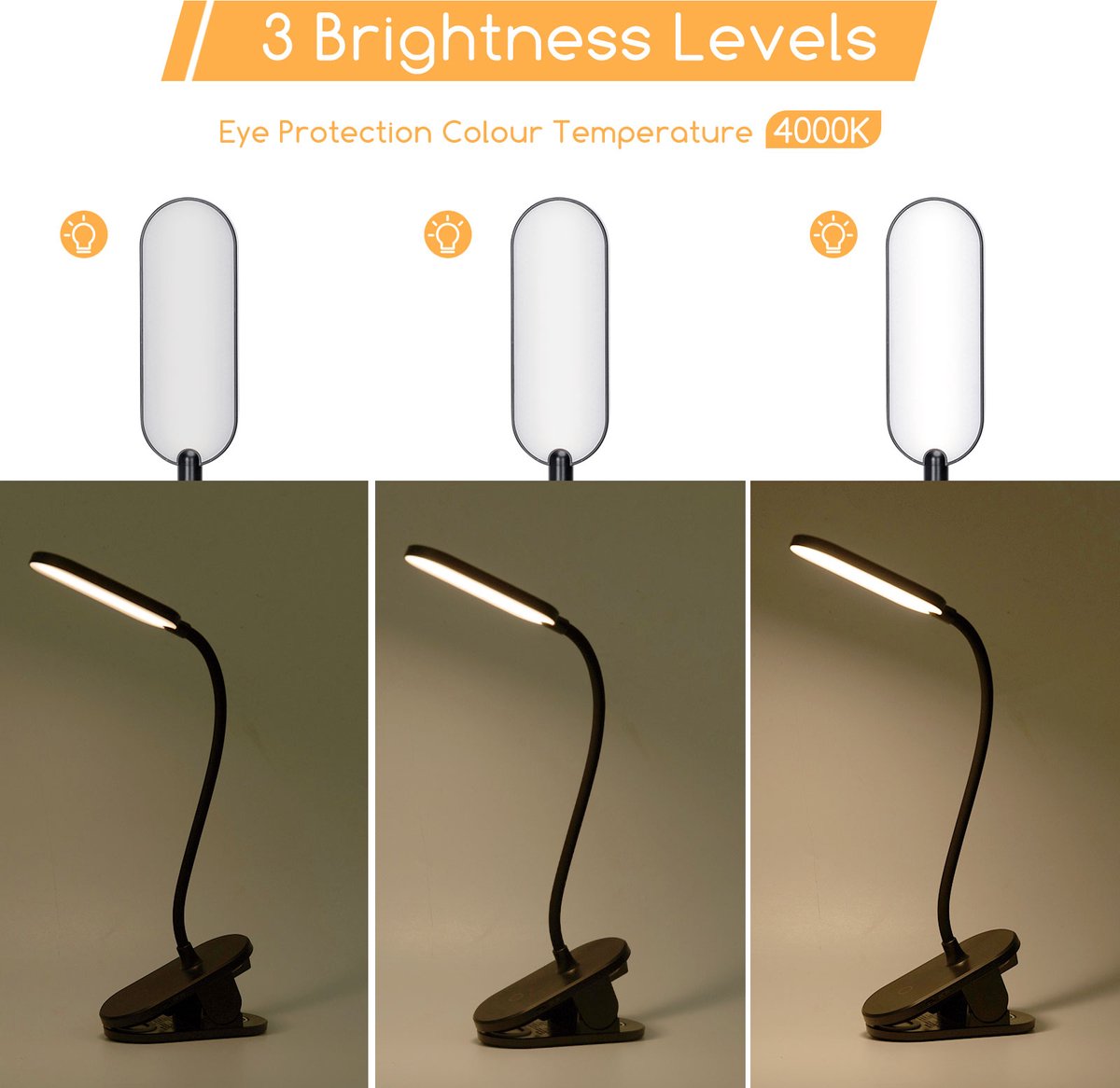 Aigostar LED Bureaulamp - Dimbaar thumbnail 3