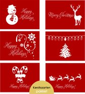 12 cartes de Noël LMWK005 - Cartes de Noël avec enveloppes - Sapin de Noël - Jeu de cartes de Noël - Cartes de Noël - Cartes du Nouvel An - Cartes de Noël de luxe