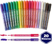 Stylos marqueurs Acryl, Acryl, 20 couleurs, des marqueurs de la peinture, la peinture acrylique, des marqueurs de peinture acrylique, dessin, Marqueurs, Marqueurs, avec le sac de stockage libre,