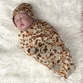 Grappige baby deken | Burrito | One Size | Inclusief muts | Baby kleding | Cadeau | Kado