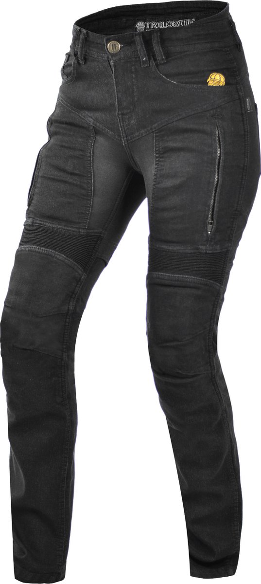 Trilobite 661 Parado Slim Fit Ladies Jeans Black Long 34 - Maat - Broek