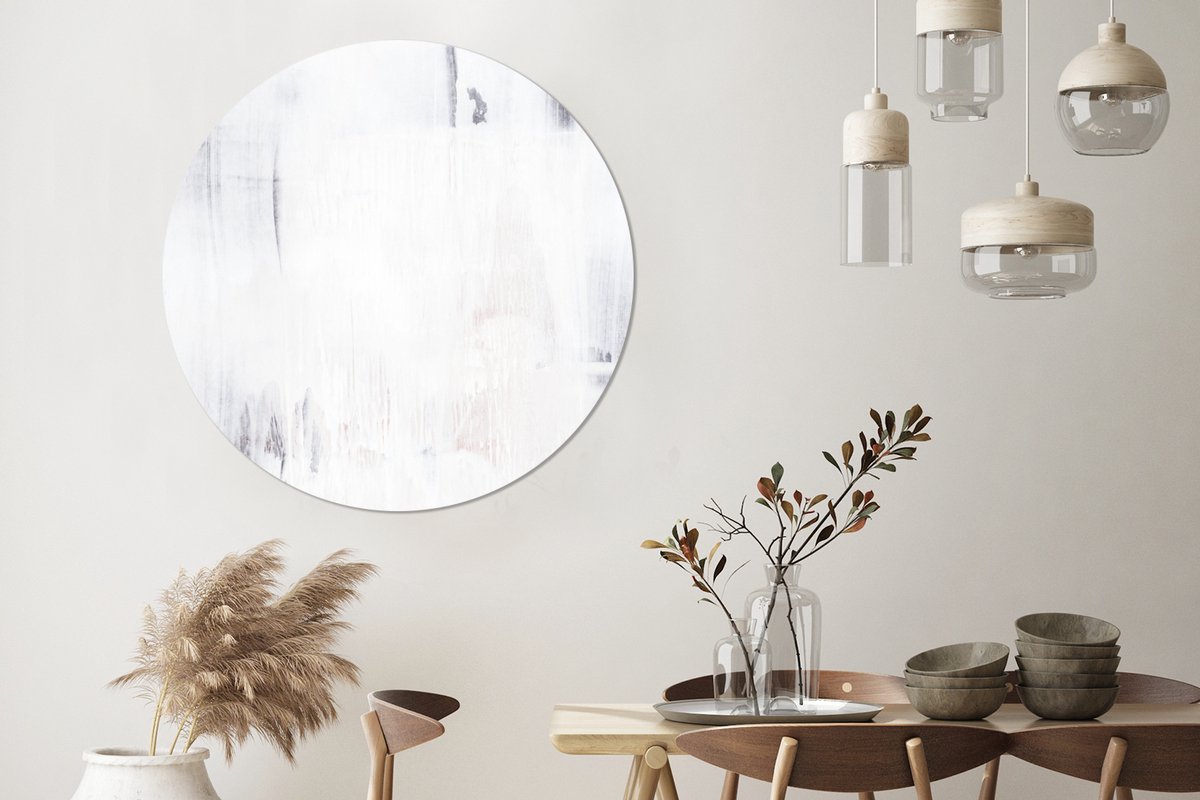 WallCircle - Wandcirkel - Muurcirkel - Acrylverf - Verf - Design - Aluminium - Dibond - 120x120 cm - Binnen en Buiten XXL