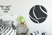 WallCircle - Wandcirkel - Muurcirkel - Lijn - Minimalisme - Design - Aluminium - Dibond - ⌀ 90 cm - Binnen en Buiten