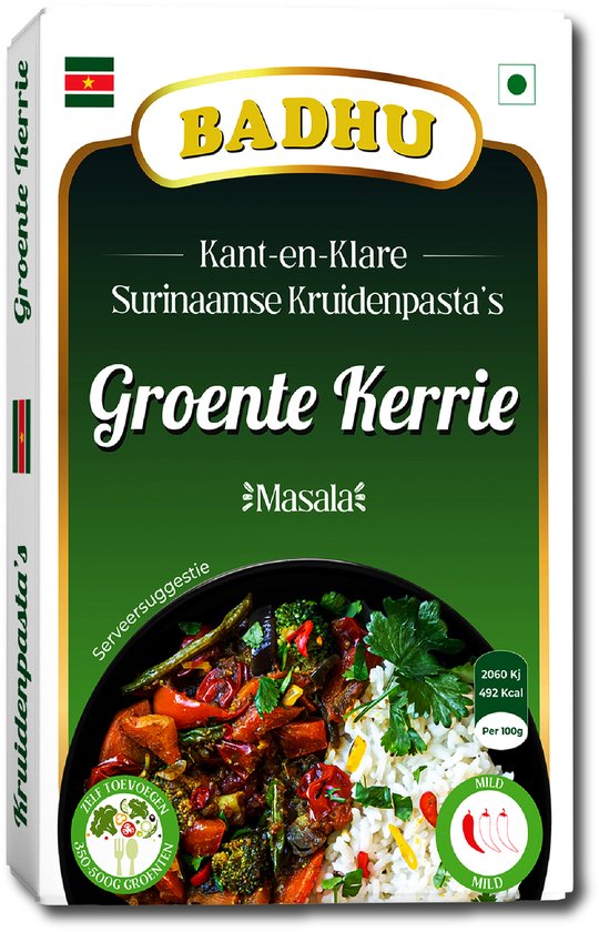 Badhu - Surinaamse kruidenpasta's - Groente - Per 4 stuks