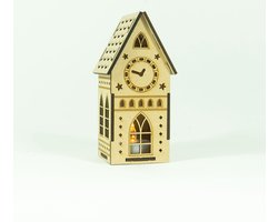 Houten Kerstdorp • Kersthuis Nr.6 • Bouwpakket • Bouw je eigen Kerstdorp