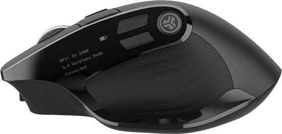 JLab Epic Computermuis – Bluetooth Muis Draadloos - Ergonomische Muis Rechtshandig – USB C Oplaadbaar - Verbindt 3 devices tegelijkertijd – Stille Clicks – Infinity Scroll – 4 Maanden Batterijduur – Draadloze Dongle