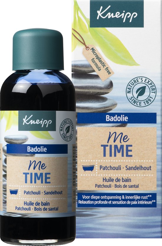 Kneipp Me-Time - Badolie - Patchouli en Sandelhout - Rust en ontspanning - Vegan - 1 st - 100 ml - Kneipp