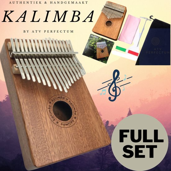 Kalimba Set ATV PERFECTUM 2020 - Piano à Pouce - 17 Tons - Acajou - Sapele  Africain -... | bol.com