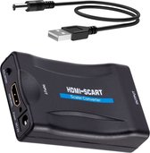HDMI Naar Scart Converter Adapter Kabel HD HDMI Naar Scart Omvormer 1080p - Zwart