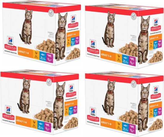 4x Hill's - feline pouch adult classic selection Multipack - Kattenvoer - 12x85g