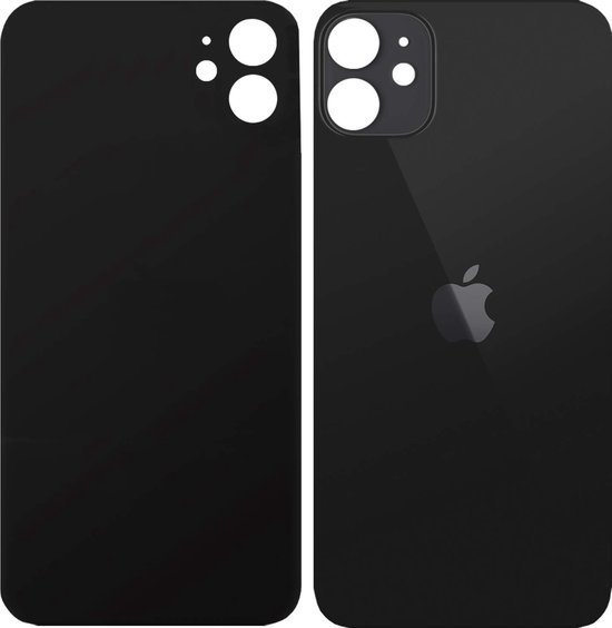 Smartex® Vervanging Achterkant Glas compatibel met iPhone 14 Pro | ZONDER LOGO (Zwart