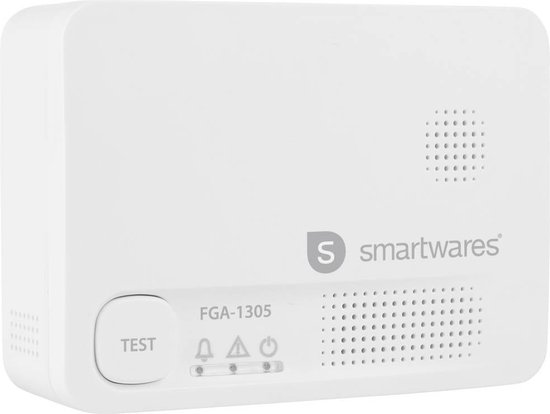 Smartwares Koolmonoxidemelder FGA-13051 - 10 Jaar sensor - BSI Gecertificeerd - 85 dB