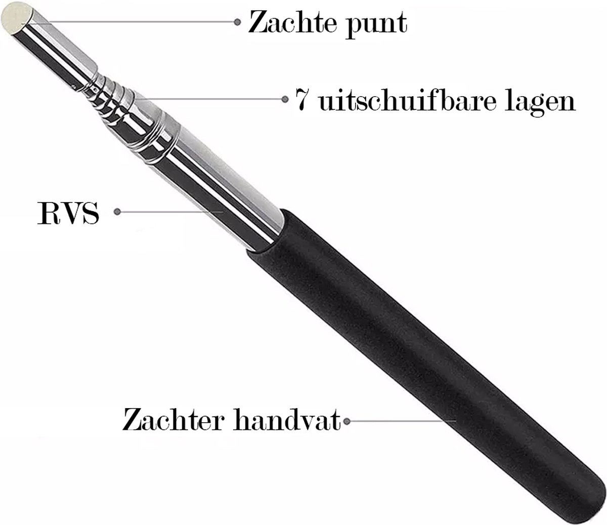 Telescopische Lerarenzweep, Intrekbare Zweepstok, Geschikt Voor In De Klas Telescopische Handzweep Vingerzweepstok Mini Klaszweep Geschikt Voor Basisschoolleerkrachten