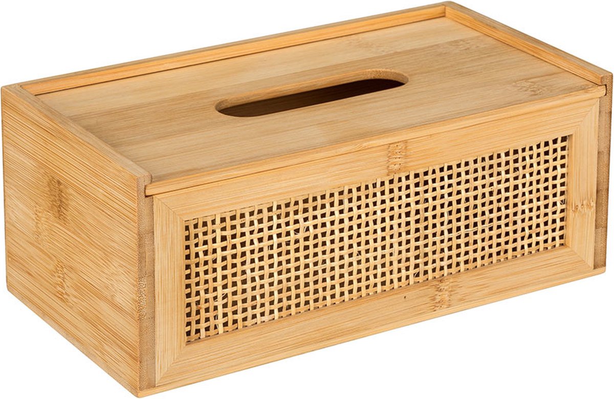 Wenko Bamboe tissue box - Hout - Met deksel & Duurzaam