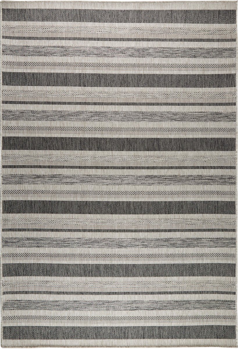 MrCarpet Superdeal Buitenkleed Tuintapijt Buiten vloerkleed Groot Treviso Grijs Antraciet 200 x 290cm